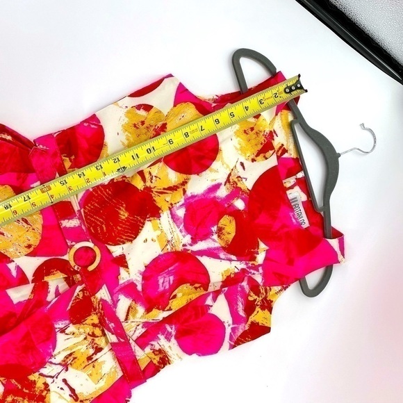 Julian Taylor New York Belted midi Dress Sz 8 - Picture 6 of 11